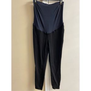 Spanx black skinny stretchy maternity jeggings. Large